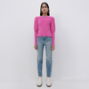 Jonathan Simkhai Levy Fuzzy Knit Pullover In Hot Pink