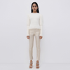 Jonathan Simkhai Levy Fuzzy Knit Pullover In Ivory