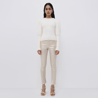 Simkhai Levy Fuzzy Knit Pullover In White