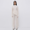Jonathan Simkhai Misty Recycled Cashmere Turtleneck Top In Egret