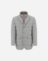 Herno カシミヤ シルク ブレザー In Light Grey
