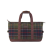 Barbour Cree Tartan Green Blue Duffle Bag In Green