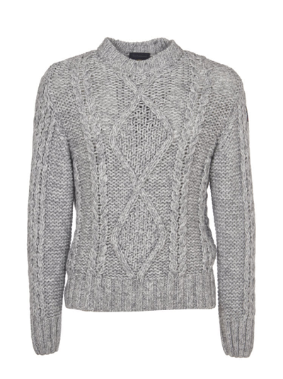 Paul&amp;shark Cable Knit Jumper In Grey