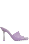 BOTTEGA VENETA TRANSPARENT-STRAP HEEL SANDALS