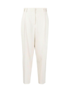 Brunello Cucinelli High-waisted Tailored Trousers In C2976