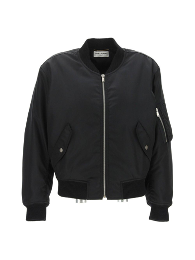 Saint Laurent Bomber Corto In Black