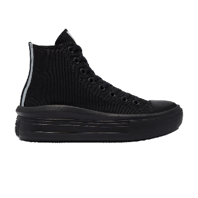 Pre-owned Converse Wmns Chuck Taylor All Star Move High 'black Metallic'
