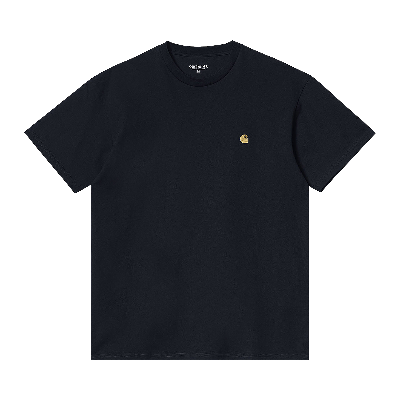 Pre-owned Carhartt Wip Chase T-shirt 'dark Navy' In Blue