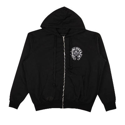 Pre-owned Chrome Hearts Los Angeles Zip-up Hoodie Sweatshirt 'black'