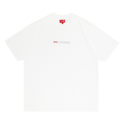 Pre-owned Supreme Property Label Short-sleeve Top 'white'