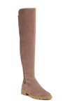 Stuart Weitzman City Suede Over-the-knee Boot In Taupe