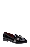 Kate Spade 24mm Bow-detail Leather Loafers In Black Multi.