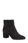 Kate Spade Knott Womens Suede Side Bow Booties In Black