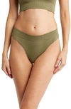 Honeydew Intimates Bailey Thong In Woodland