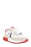 Calvin Klein Magalee Sneaker In Light Gray/ Red