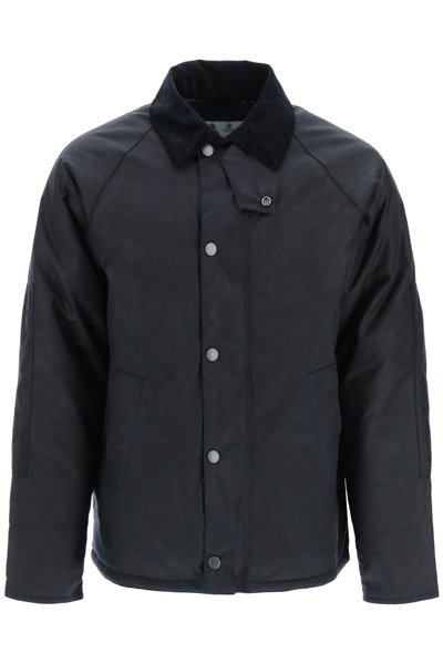 Barbour White Label 'nara' Wax Jacket In Blue