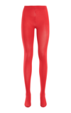 Valentino Garavani Solid Tights In Red