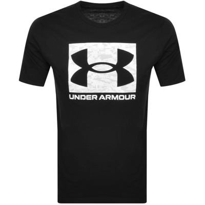 Under Armour Abc Camouflage Logo T Shirt Black In Black/black