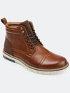 Vance Co. Shoes Vance Co. Lucien Cap Toe Ankle Boot In Brown