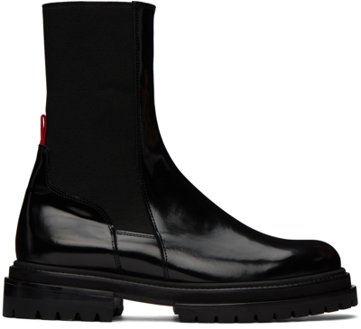 424 Patent Leather Chelsea Ankle Boots In 99 Black