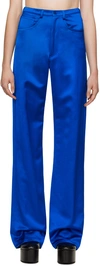 Dries Van Noten Blue Five-pocket Trousers In 504 Blue