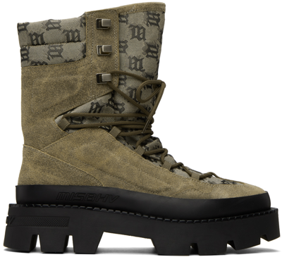 Misbhv Taupe 'the Ibiza' Combat Boots