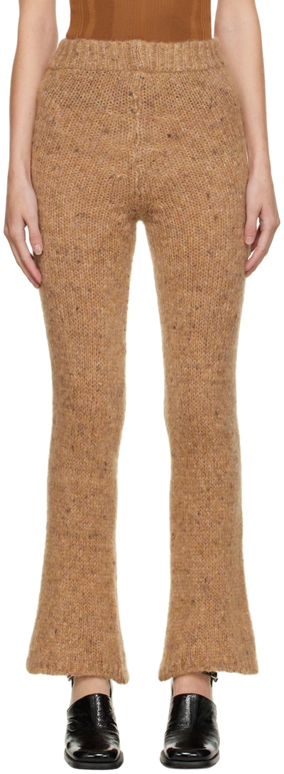 Tach Beige Orion Lounge Trousers In Brown