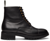 Polo Ralph Lauren Bryson Cap Toe Boot In Black