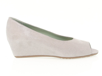 Martina Womens Grey Leather Pumps
