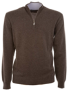 ONES ONES MEN'S BROWN CASHMERE SWEATSHIRT,ONES3000163853311 48