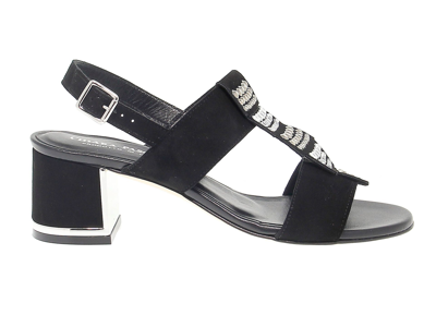 Pasquini Calzature Women's Black Suede Sandals
