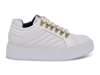 4US CESARE PACIOTTI 4US CESARE PACIOTTI WOMEN'S WHITE LEATHER trainers,4USSD6NMB 38