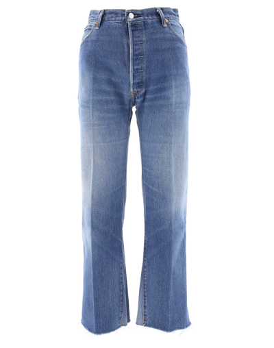 Re/done Women's Blue Cotton Jeans
