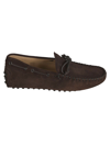 TOD'S TOD'S MEN'S BROWN SUEDE LOAFERS,XXM64C0DQ20RE0S611 6.5