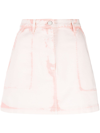 Alberta Ferretti Alberta Ferreti Miniskirt With Degraded Print In Pink