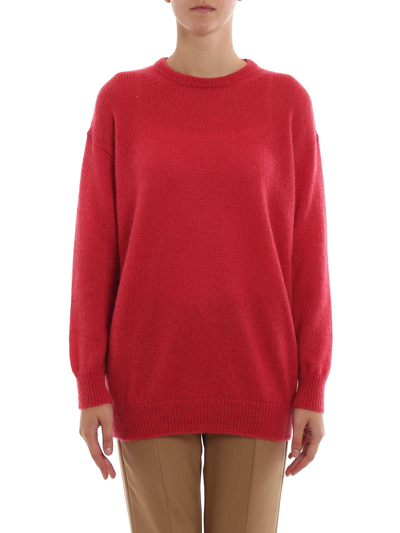 Max Mara Womens Red Wool Sweater