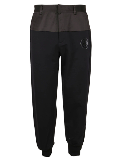 Opening Ceremony Logo-embroidered Cotton Track Trousers In Black