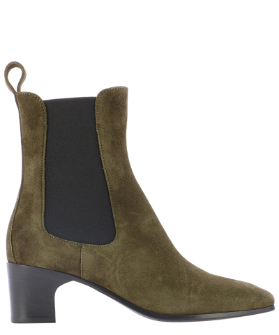 Pierre Hardy Melody Suede Ankle Boots In Green