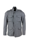 BARBA BARBA MEN'S GREY WOOL JACKET,17821001 52