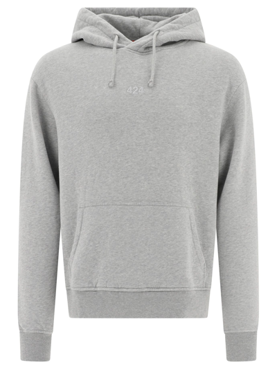 424 Men's Grey Cotton Sweatshirt