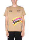 DISCLAIMER DISCLAIMER MEN'S BROWN OTHER MATERIALS T-SHIRT,21IDS50845BROWN S