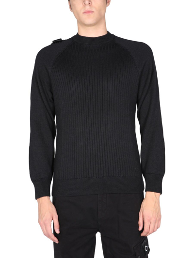 Ma.strum Men's Black Other Materials Sweater