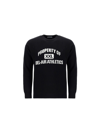 Bel-air Athletics Mens Vintage Black Graphic-knit Wool-blend Jumper S In Black