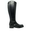 ALBERTO FASCIANI ALBERTO FASCIANI WOMEN'S BLACK LEATHER BOOTS,CAMIL33025BLACK 36.5