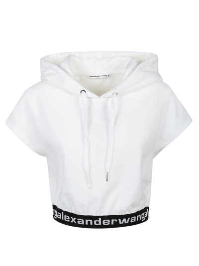 Alexander Wang T T By Alexander Wang Women's White Other Materials Sweatshirt