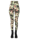 Rotate Birger Christensen Rotate Sunday Camouflage Printed Stretched Leggings In Green