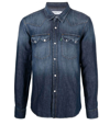 DEPARTMENT FIVE DEPARTMENT FIVE MEN'S BLUE COTTON SHIRT,US501442DF0002330812 M