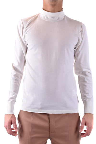 Paolo Pecora Mens White Wool Sweater