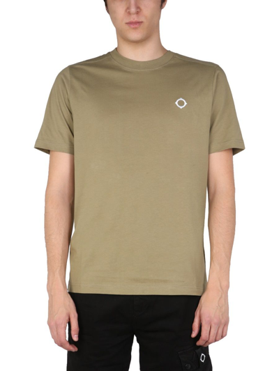 Ma.strum Ma. Strum T-shirt With Logo Embroidery In Green