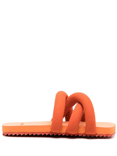 Yume Yume Womens Orange Leather Sandals